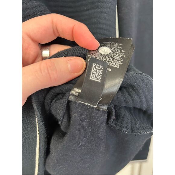 Ted Baker Sepal Textured Crewneck Sweater Navy Blue, Sz 4 / US Medium, MP $195 - Picture 6 of 12